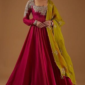the royal magenta anarkali