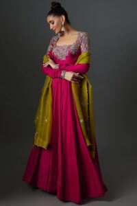 the royal magenta anarkali