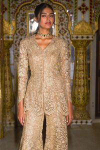 Shimmering Antique Gold Lace Sharara auto draft