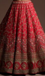 Classic Crimson Red Bridal Lehenga auto draft